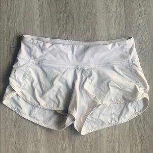 White Lululemon Shorts